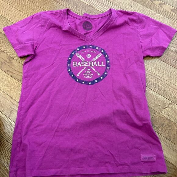Life Is Good Tops - Life is Good Baseball Tshirt